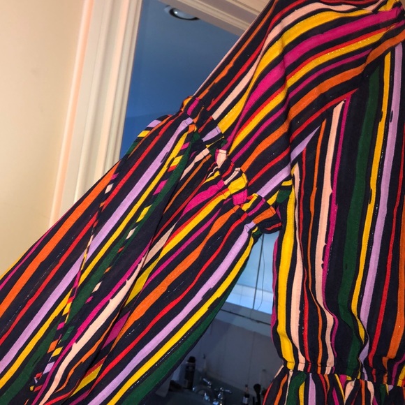 Tularosa Henrietta Rainbow Stripe Top Blouse - Picture 6 of 9